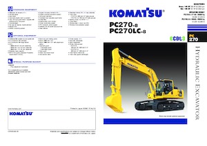 Верижни екскаватори Komatsu PC270-8
