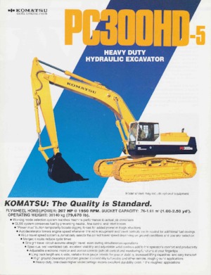Верижни екскаватори Komatsu PC300HD-5
