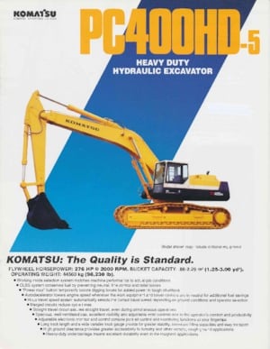 Верижни екскаватори Komatsu PC400HD-5