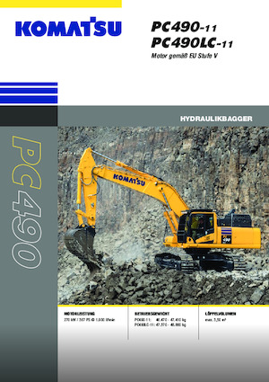 Верижни екскаватори Komatsu PC490LC-11E0