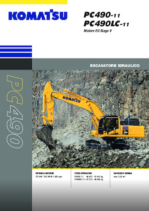 Верижни екскаватори Komatsu PC490-11E0