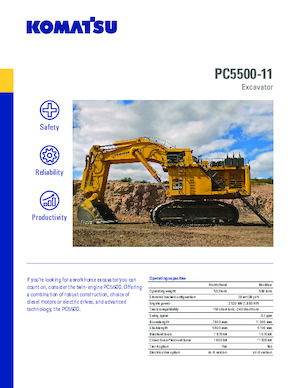 Верижни екскаватори Komatsu PC5500-11