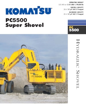 Верижни екскаватори Komatsu PC5500