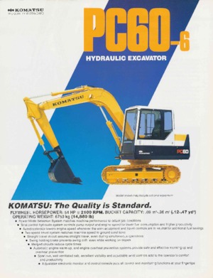 Верижни екскаватори Komatsu PC60-6