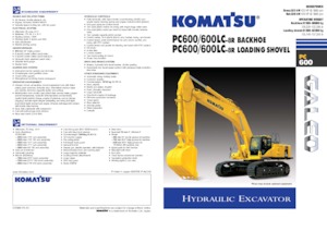 Верижни екскаватори Komatsu PC600-8R