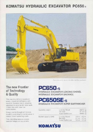 Верижни екскаватори Komatsu PC650SE-5