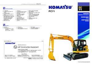 Верижни екскаватори Komatsu PC71