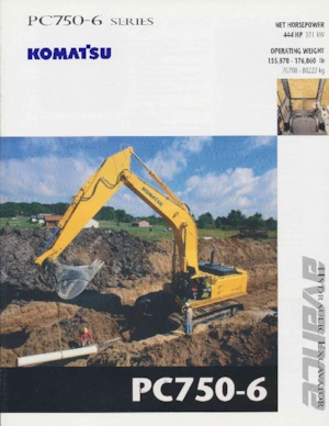 Верижни екскаватори Komatsu PC750-6