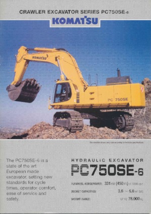 Верижни екскаватори Komatsu PC750SE-6