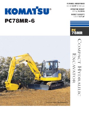 Верижни екскаватори Komatsu PC78MR-6