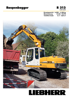 Верижни екскаватори Liebherr R 313 Litronic
