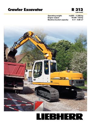 Верижни екскаватори Liebherr R 313 Litronic