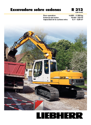Верижни екскаватори Liebherr R 313 Litronic