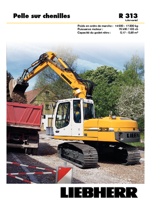 Верижни екскаватори Liebherr R 313 Litronic