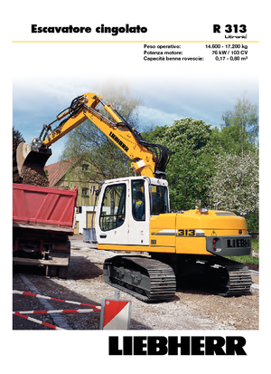 Верижни екскаватори Liebherr R 313 Litronic