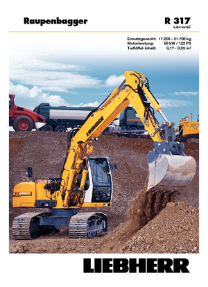 Верижни екскаватори Liebherr R 317 Litronic