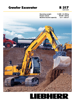 Верижни екскаватори Liebherr R 317 Litronic