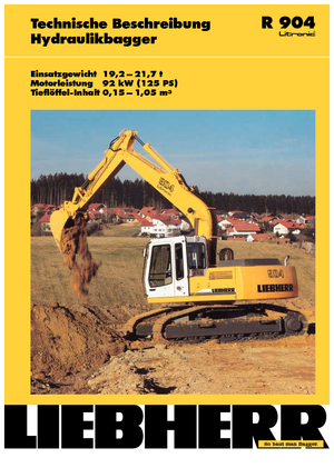 Верижни екскаватори Liebherr R 904 Litronic
