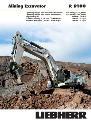 Верижни екскаватори Liebherr R 9100