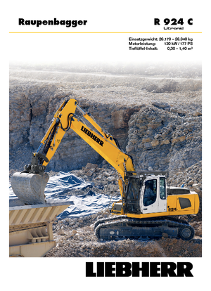 Верижни екскаватори Liebherr R 924 C Litronic HDSL
