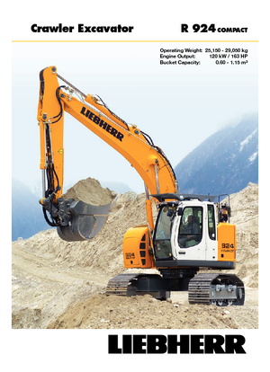 Верижни екскаватори Liebherr R 924 Compact