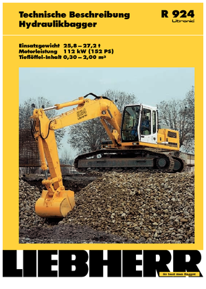 Верижни екскаватори Liebherr R 924 Litronic HD-SL