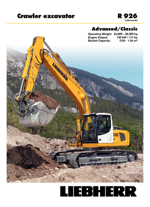 Верижни екскаватори Liebherr R 926 Classic