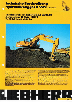 Верижни екскаватори Liebherr R 932 Litr. HD-SL