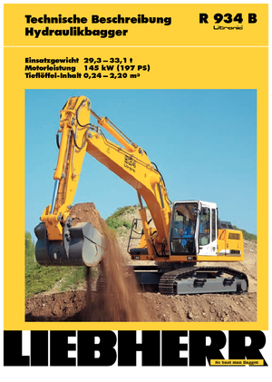 Верижни екскаватори Liebherr R 934 B Litronic HDS