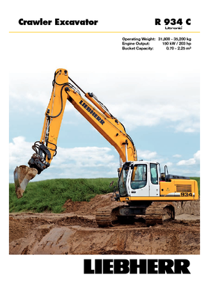 Верижни екскаватори Liebherr R 934 C Litronic