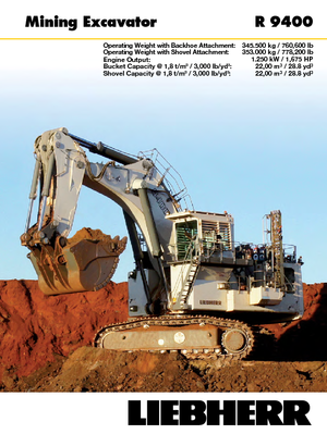 Верижни екскаватори Liebherr R 9400 