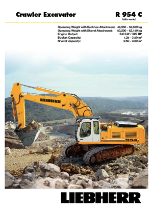 Верижни екскаватори Liebherr R 954 C Litronic