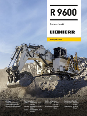 Верижни екскаватори Liebherr R 9600