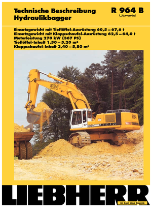 Верижни екскаватори Liebherr R 964 B Litronic HD