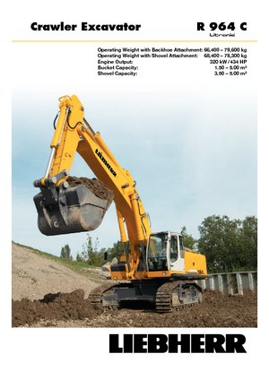 Верижни екскаватори Liebherr R 964 C Litronic