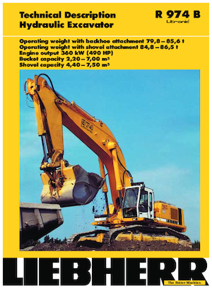 Верижни екскаватори Liebherr R 974 B Litronic HD