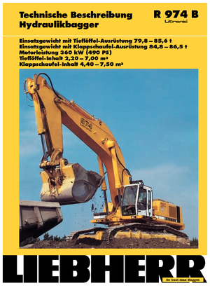 Верижни екскаватори Liebherr R 974 B Litronic HD
