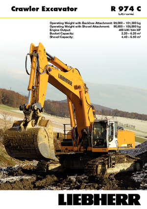 Верижни екскаватори Liebherr R 974 C Litronic