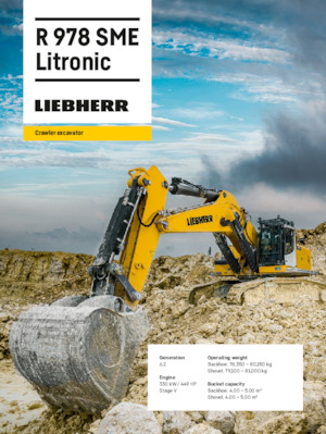 Верижни екскаватори Liebherr R 978 SME Litronic 