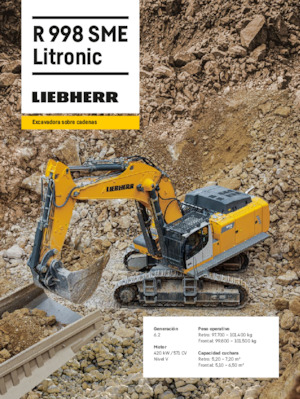 Верижни екскаватори Liebherr R 998 SME Litronic 