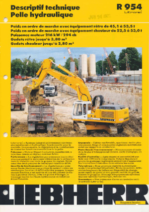 Верижни екскаватори Liebherr R954