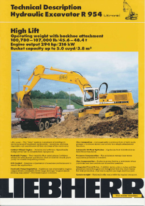 Верижни екскаватори Liebherr R 954B 