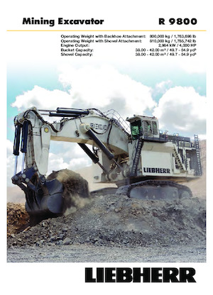 Верижни екскаватори Liebherr R 9800 