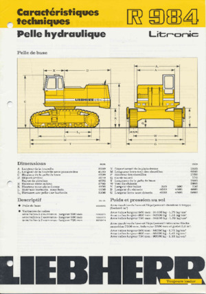 Верижни екскаватори Liebherr R 984C 