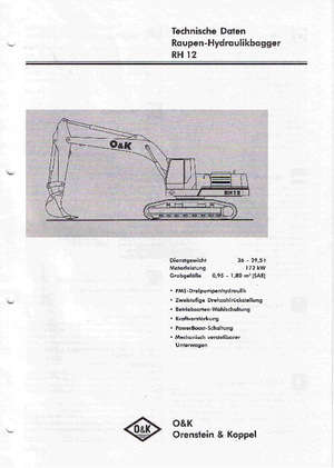 Верижни екскаватори O&K RH 12