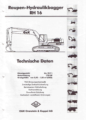 Верижни екскаватори O&K RH 16