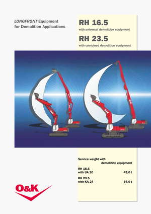 Верижни екскаватори O&K RH 16.5