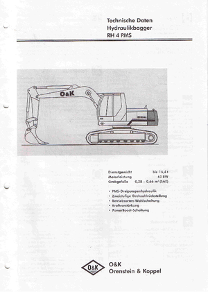 Верижни екскаватори O&K RH 4 PMS LC