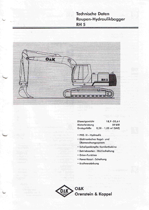 Верижни екскаватори O&K RH 5