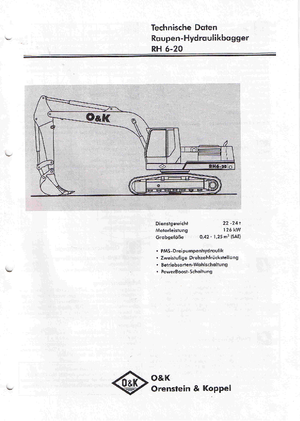 Верижни екскаватори O&K RH 6-20